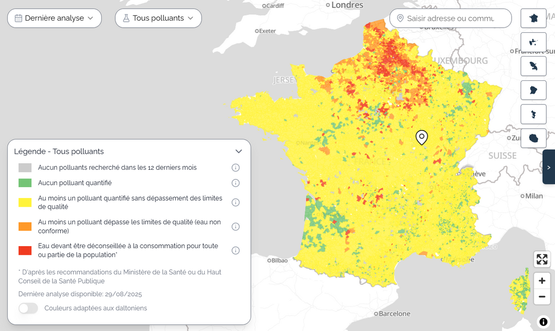 Du TFA, dans 92% des eaux testées ! Scandale sanitaire à venir ...